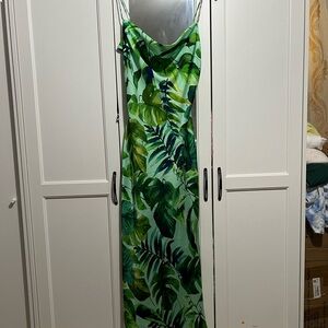 Zara tropical maxi dress